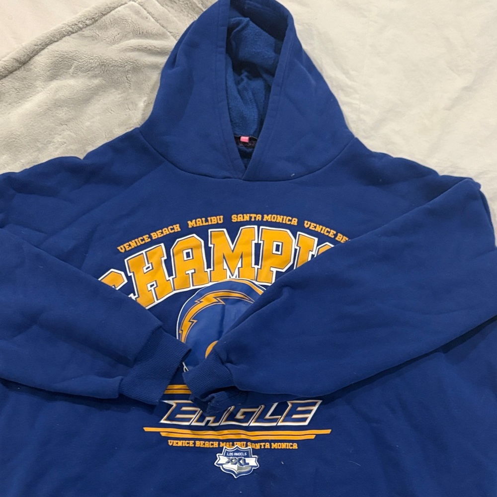 Edikted Blue Champion Hoodie